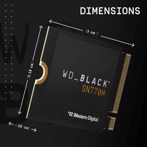 WD_BLACK 2TB SN770M M.2 2230 NVMe SSD for Handheld Gaming Devices and Compatible laptops. Speeds up to 5,150MB/s, TLC 3D NAND, Great for Asus ROG Ally, Steam Deck and Microsoft Surface - Image 7