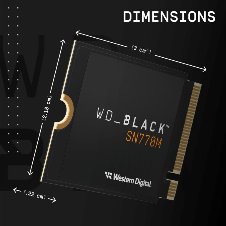 WD_BLACK 2TB SN770M M.2 2230 NVMe SSD for Handheld Gaming Devices and Compatible laptops. Speeds up to 5,150MB/s, TLC 3D NAND, Great for Asus ROG Ally, Steam Deck and Microsoft Surface - Image 7