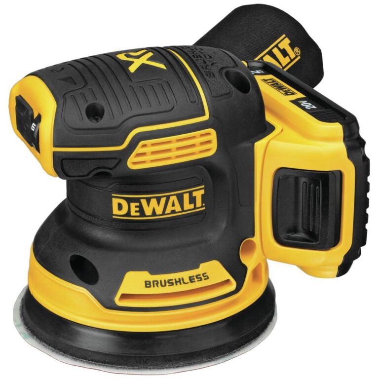 DEWALT 20V MAX Sander, Cordless, 5-Inch, 2.Ah, 8,000-12,000 OPM, Variable Speed Dial, Storage Bag, Battery and Charger Included (DCW210D1) - Image 9