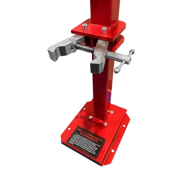 HTTMT- Red Heavy Duty Hydraulic Vehicle Auto Spring Compressor Hand Operate Spring Coil Compressor Jack Compression Strut Rising Handle (Maximum Height 16.92" (430 mm) [P/N: ET-CAR-FIX003B-Red] - Image 6