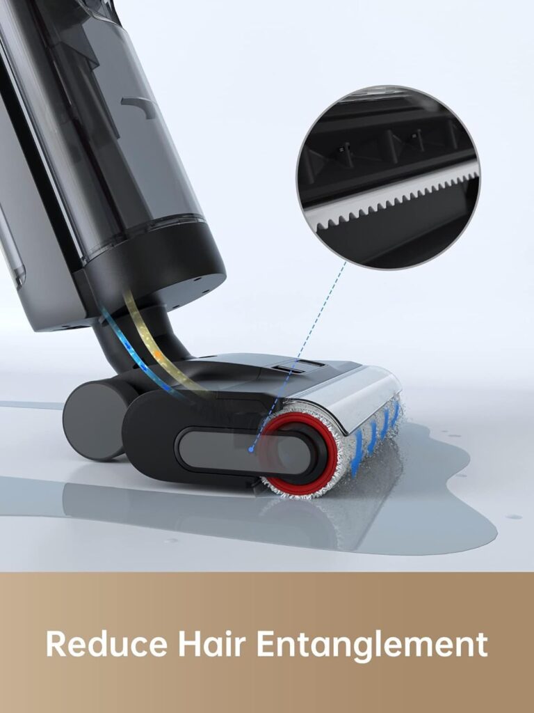 DREAME H12 PRO Wet Dry Vacuum Cleaner, Cordless Vacuum Mop All in One, Smart Floor Cleaner for Hard Floor, One-Step Edge to Edge Cleaning with Hot Air Drying - Image 3