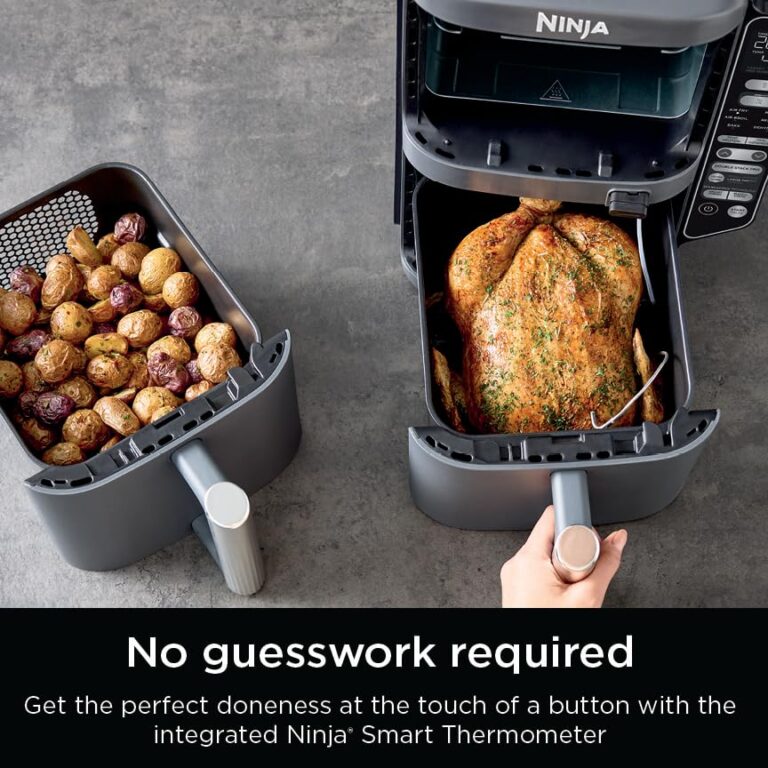 Ninja DoubleStack XL Smart 2-Basket Air Fryer, Smart Cook System, DoubleStack Technology Cook 4 Foods at Once, Space Saving Design, 10 QT, 6-in-1, Smart Finish & Match Cook, Air Fry, Broil, Bake SL451 - Image 17