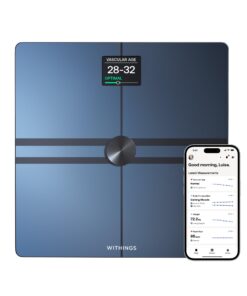 WITHINGS Body Comp - Scale for Body Weight and Complete Body Analysis, Wi-Fi & Bluetooth, Baby Digital Scale, Accurate Visceral Fat, Heart Health, Scales Compatible with Apple, FSA/HSA