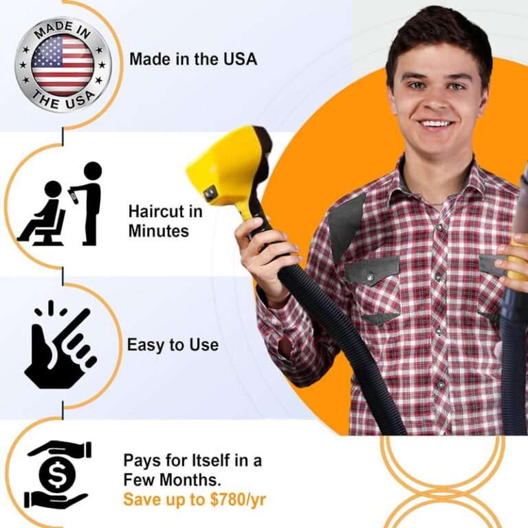 Flowbee Haircutting System with 1 Extra Rubber Vacuum Adapter | Self Haircut Hair Trimmer to Cut Your own Hair at Home | Flowbee Hair Cutting Machine | Mini Vac Sold Separately - Image 5