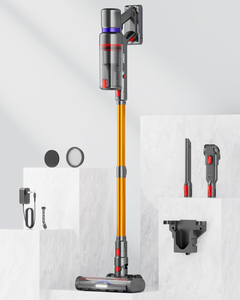 Cordless Vacuum Cleaner, 45Kpa 550W 65Mins Vacuum Cleaners for Home, Stick Vacuum with LED Touch Screen, Anti-tangle Wireless Vacuum, Rechargeable Cordless Vacuum for Pet Hair, Carpet, Hardwood Floor - Image 2