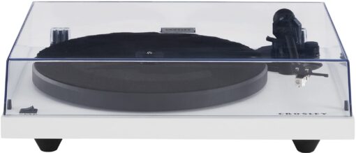Crosley C6B-WH Belt-Drive Bluetooth Turntable Record Player with Adjustable Tone Arm, White - Image 5