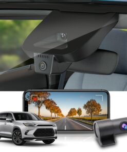 Fitcamx Front 4K+Rear 1080P Dash Cam for 2024 2025 Toyota Grand Highlander XLE Limited Platinum (AS10), OEM Look, Dual HD Video, Loop Recording, WiFi Connect & APP, G-Sensor, Easy to Set, 128GB Card