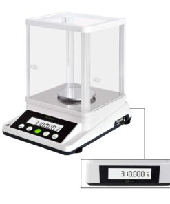 U.S. SOLID 0.001 g Precision Balance - Digital Analytical Lab Scale - Electronic 1 mg Accuracy Balance with 2 LCD Screens, 310 g x 0.001g