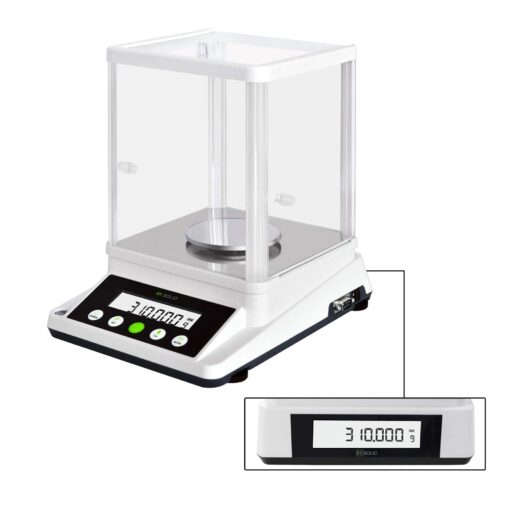 U.S. SOLID 0.001 g Precision Balance - Digital Analytical Lab Scale - Electronic 1 mg Accuracy Balance with 2 LCD Screens, 310 g x 0.001g