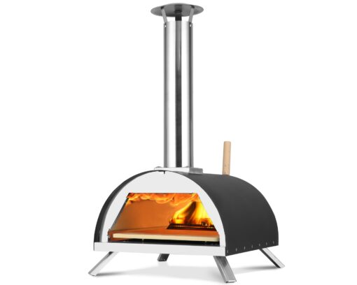 Hello. Dr 13" Multi-Fuel pizza oven - Outdoor Pizza Oven - portable wood fire and gas pizza oven outdoor - propane pizza oven with Pizza Cutter, pizza stone, pizza peel& Waterproof Cover - Image 2