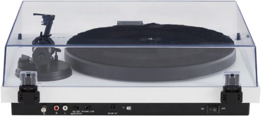Crosley C6B-WH Belt-Drive Bluetooth Turntable Record Player with Adjustable Tone Arm, White - Image 4