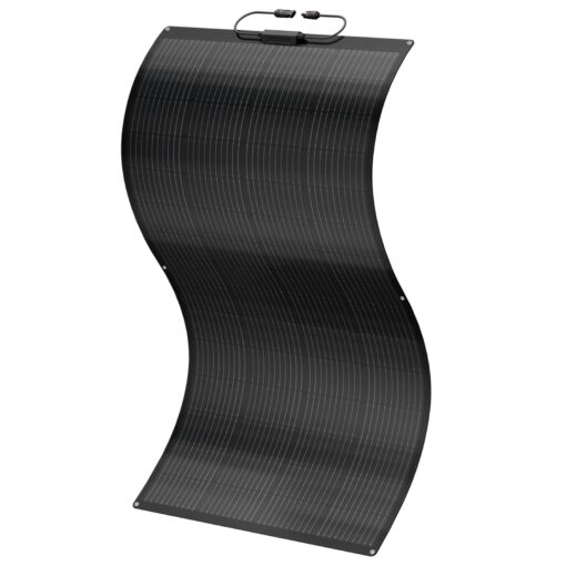 BougeRV Arch 200 Watts Fiberglass Flexible Solar Panel, Portable Bendable 12 Volts 10BB Mono Cell for RV Camping Home Boat Marine Curve Surface Black - Image 2