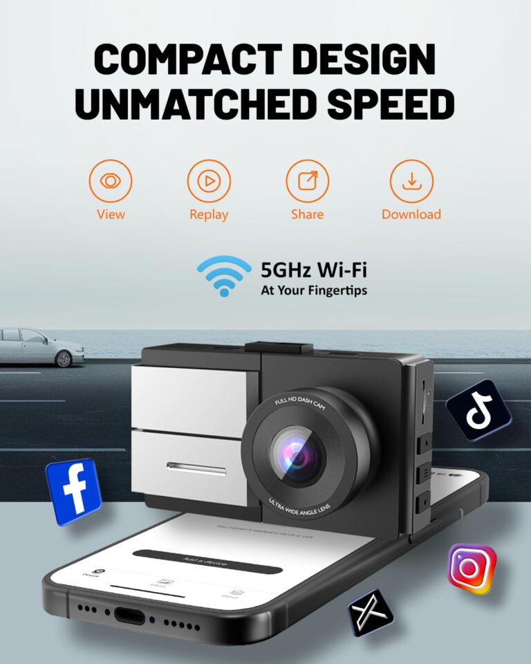 Sprleaf 4-Channel Dash Cam, 360° Dashcam with Front and Rear Cameras,128GB Card Included, 5G Wi-Fi and App Control, Night Vision, WDR, 24-Hour Parking Mode, Collision Detection - Image 5