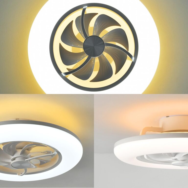 Orison Ceiling Fans with Lights- Low Profile Ceiling Fan with Light 22.4“ LED Dimmable Ceiling Fans with Remote Control,Smart 3 Light Color and 6 speeds 7 Blades - Image 6