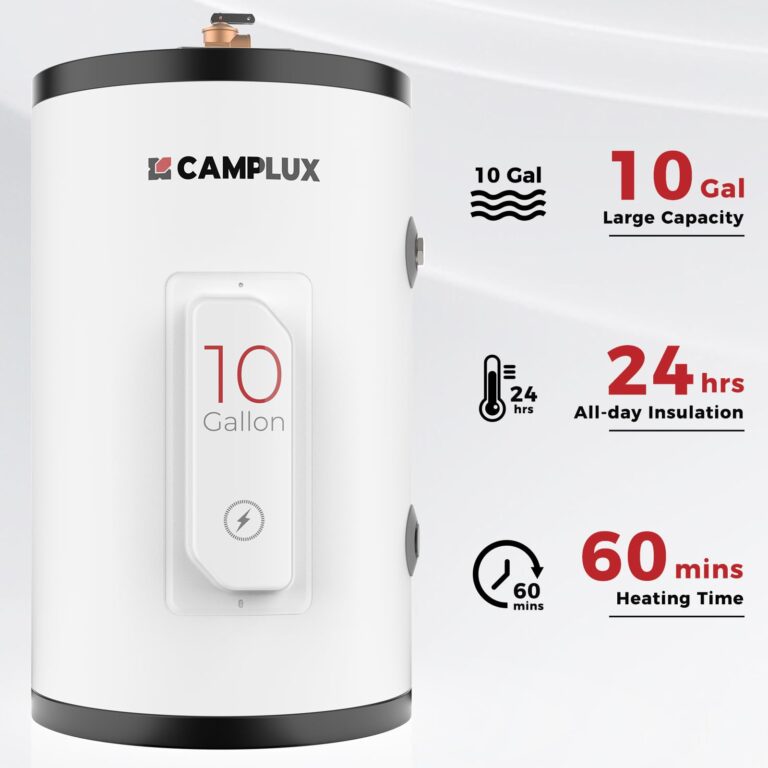 CAMPLUX Tank Water Heater Electric,10 Gallon Point of Use Hot Water Heater (ME100B) 120V 1500W, Easier Using with Adjustable Thermostat, Save Time, UL Listed - Image 7