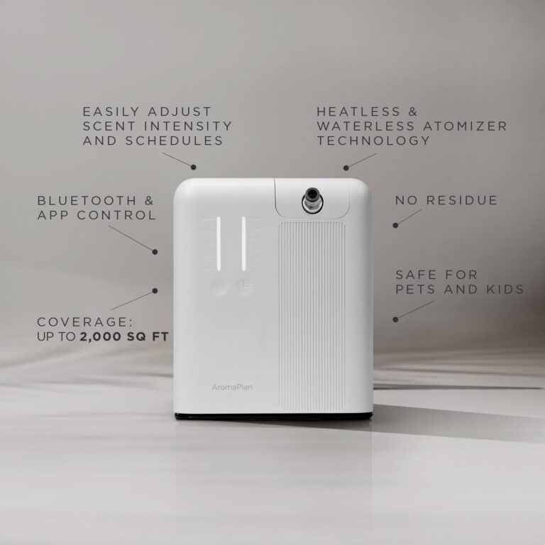 AromaPlan 2025 Waterless HVAC Scent Diffuser Whole House & Commercial Diffuser, 2 Fragrances Included-Smart, Cold-Air Waterless Scent Air- App Control, Bluetooth, AC, 2000 Sq. Ft Coverage,White - Image 8