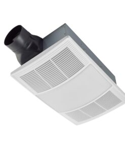 Broan-NuTone BHFLED110 PowerHeat Bathroom Exhaust Fan, Heater, and LED Light Combination, 110 CFM