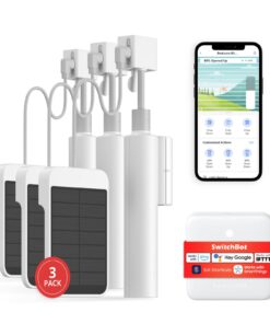 SwitchBot Smart Electric Motorized Blinds Kit - 3Pack with 2.4G WiFi Remote Control, Solar Powered, Compatible with Alexa, Google Home and Siri, Light Sensing Control, Unlimited Group Control