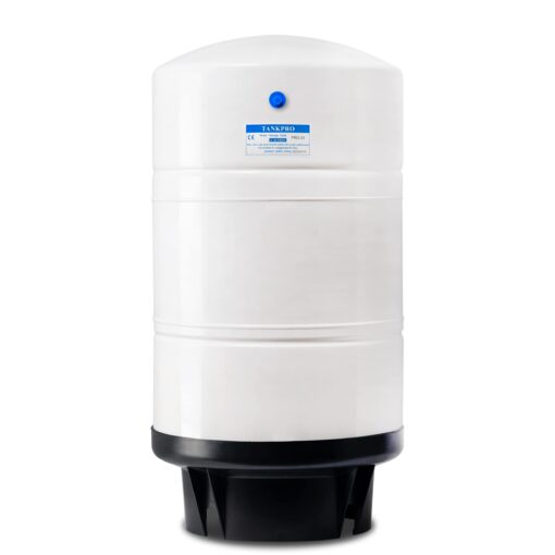 iSpring T20M 20 Gallon Pre-Pressurized Tank for Reverse Osmosis (RO) Systems with 14 gallons of Water Storage Capacity, White