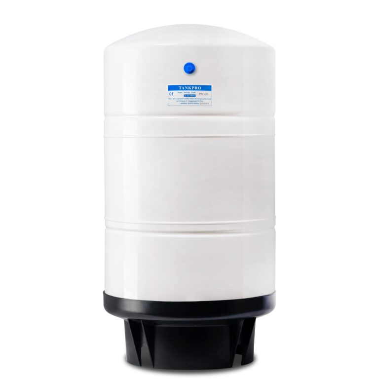 iSpring T20M 20 Gallon Pre-Pressurized Tank for Reverse Osmosis (RO) Systems with 14 gallons of Water Storage Capacity, White
