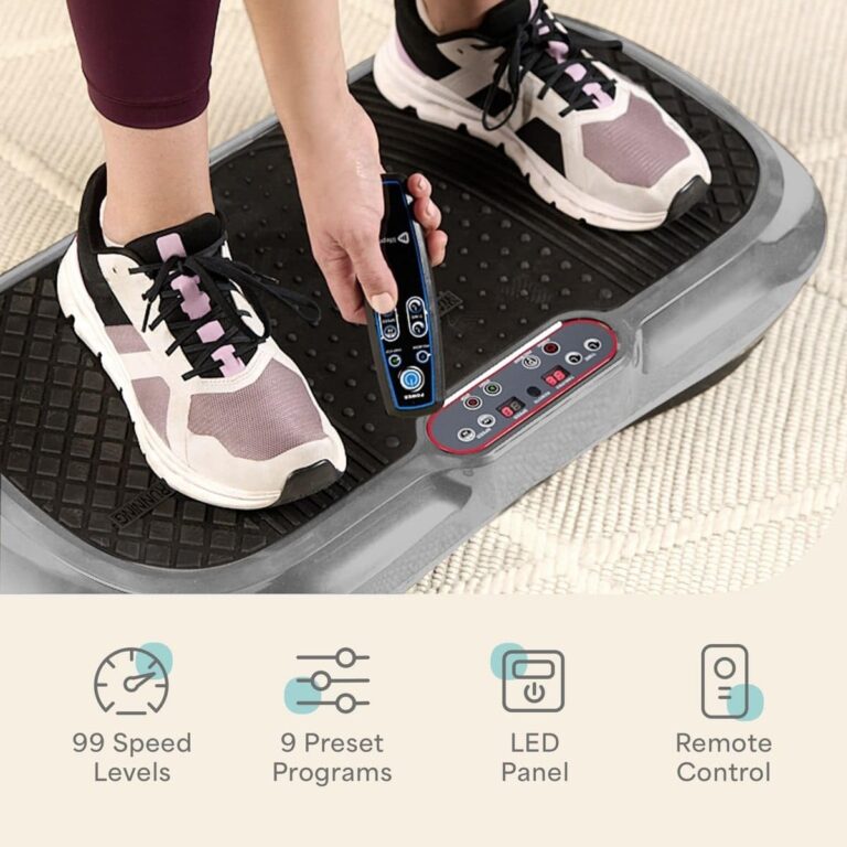 Lifepro Waver Vibration Plate Exercise Machine – High-Intensity Vibration for Muscle Activation, Full-Body Workout Vibrating Platform with Loop Bands, Fitness Equipment for Strength Toning & Fat Loss - Image 7