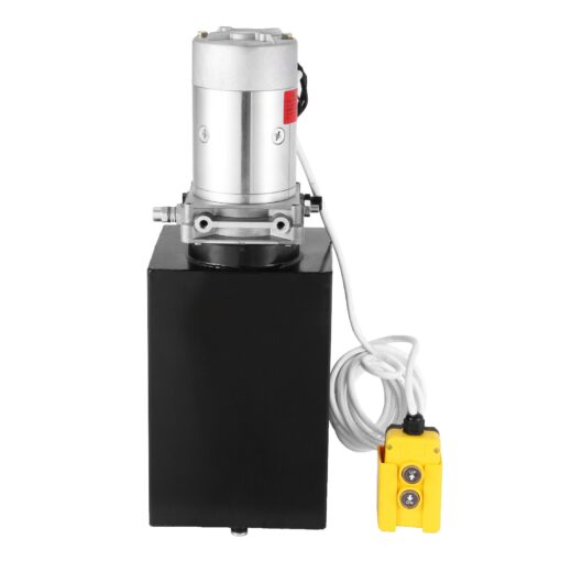 Mophorn 12 Quart Single Acting Hydraulic Pump 12V Hydraulic Power Unit with Steel Reservoir for Dump Trailer Truck Car Lift Unit - Image 2