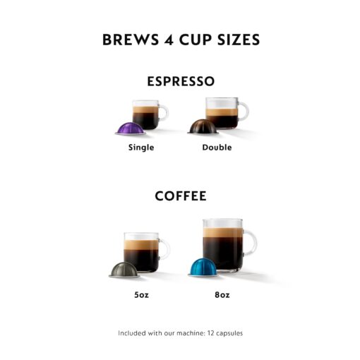 Nespresso BNV250CRO1BUC1 Vertuo Coffee and Espresso Machine, Chrome - Image 7