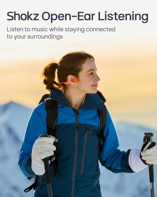SHOKZ New OpenRun Pro 2 - Open-Ear, Bone Conduction Sport Headphones - with Headband - Sweat Resistant, Workout Headphones - Secure, Wireless, Comfortable Fit-Deep Bass and Smart Mic App - Image 6