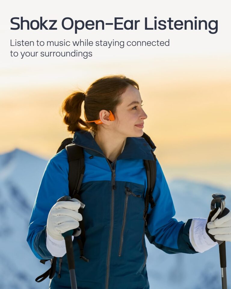 SHOKZ New OpenRun Pro 2 - Open-Ear, Bone Conduction Sport Headphones - with Headband - Sweat Resistant, Workout Headphones - Secure, Wireless, Comfortable Fit-Deep Bass and Smart Mic App - Image 6