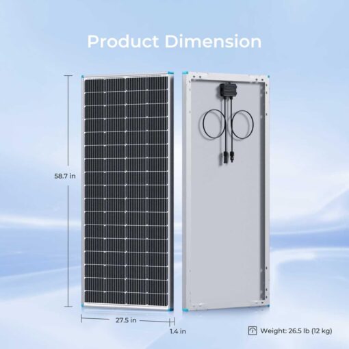 Renogy 400 Watt Solar Panel 12 Volt, 2PCS 200W Solar Panels High Efficiency Monocrystalline PV Module for RV Marine Rooftop Farm Battery and Other Off-Grid Applications - Image 5