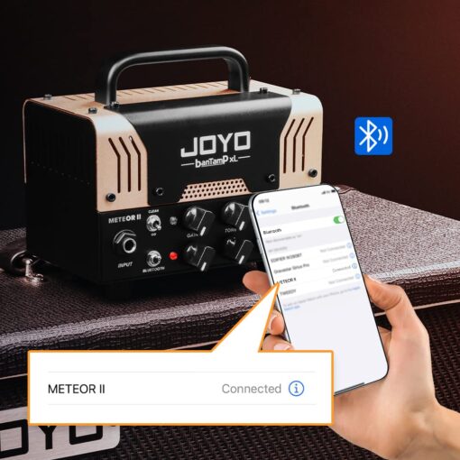 JOYO Meteor II BanTamp XL Series Mini Amp Head 20 Watt Preamp 2 Channel Hybrid Tube Guitar Amplifier Head for Electric Guitar with Bluetooth - Image 5