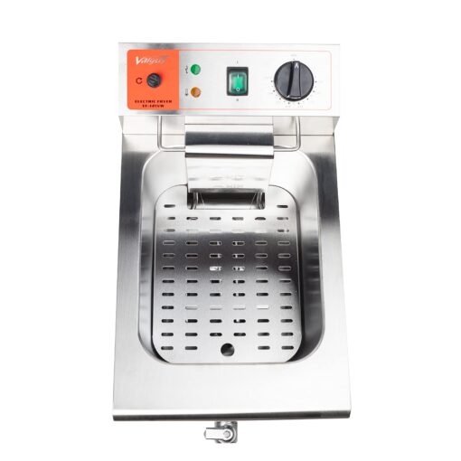 Valgus 1750W Stainless Steel Electric Deep Fryer 12L Large Capacity Countertop Kitchen Frying Machine with Basket & Lid, Drain System - Image 5