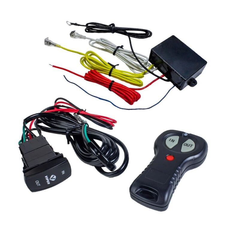 MOTOALLIANCE VIPER V2 4500lb Widespool ATV/UTV Waterproof Wireless Winch with 60' of RED Synthetic Winch Rope. USA Powersports Company. - Image 2