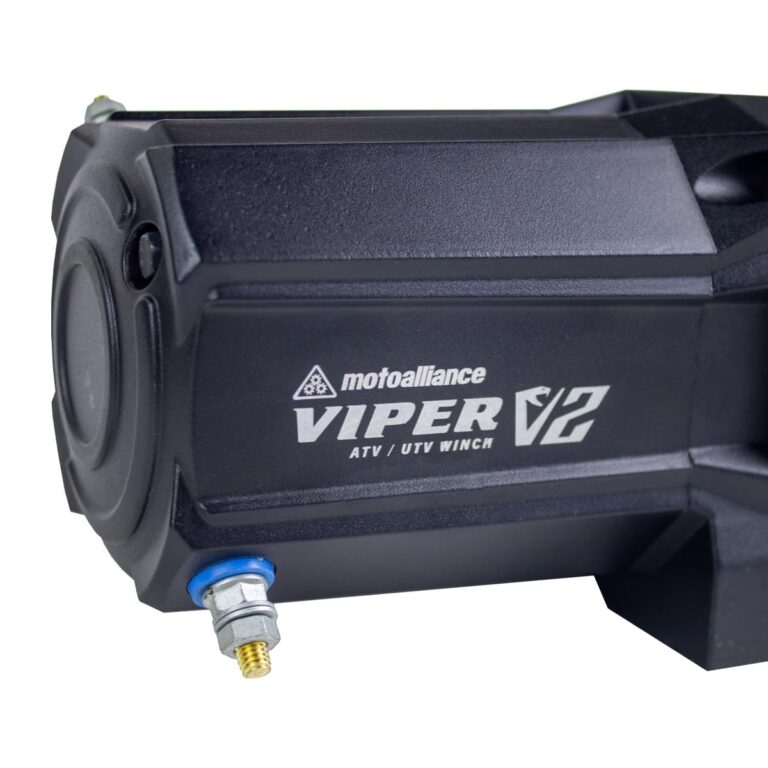 MOTOALLIANCE VIPER V2 4500lb Widespool ATV/UTV Waterproof Wireless Winch with 60' of RED Synthetic Winch Rope. USA Powersports Company. - Image 7