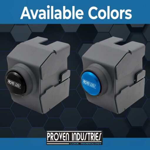 Proven Industries Model 2178-A Trailer Lock, Fits 2-Inch Yoke-Latch Trailer Couplers, Secures Safety Chains, Made in The USA, (Blue) - Image 3