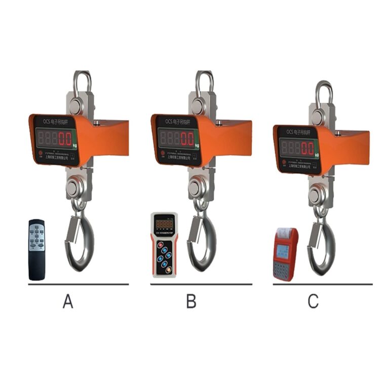 VGVGV Digital Crane Scale Electronic Hook Crane Scale 1-3-5 Tons Direct View Wireless Remote Control Printing Function for Farm,Deer,Livestock,Factory,Construction(A Look Directly 1T) - Image 5