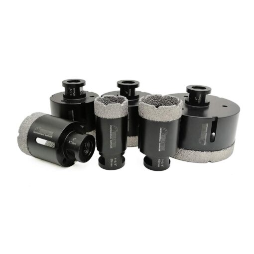 SHDIATOOL 6PCS Diamond Core Drill Bits Set for Porcelain Tile Granite Marble Stone Brick Vacuum Brazed Hole Saws 35 45 51 65 76 102mm