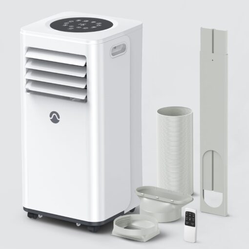 Portable Air Conditioners, 10000 BTU Air Conditioner Portable for Room up to 450 Sq. Ft., 3-in-1 Portable AC Unit with Digital Display, Remote Control, Window Installation Kit, 24H Timer, Sleep Mode