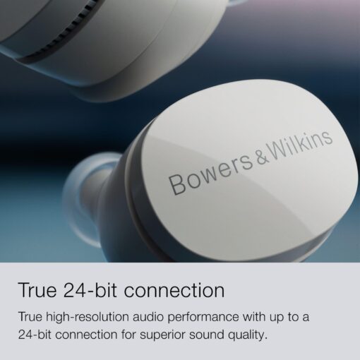 Bowers & Wilkins Pi6 Wireless Earbuds (Cloud Grey), in-Ear Bluetooth Earphones with aptX Adaptive & 12mm Drivers, Bespoke Active Noise Cancelling Earbuds, 3 Built-in Mics, 15-Min Quick Charging - Image 7
