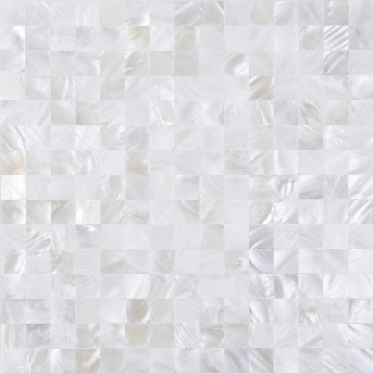 eazart Peel and Stick Tile Backsplash 10PCS Mother of Pearl Shell Mosaic Stick on Decor for Kitchen Living Room Bathroom (Ivory White)