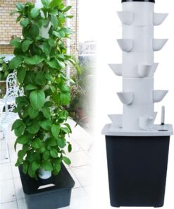 CBLdF Hydroponics Growing System,Indoor hydroponic Grow Vertical Tower, Garden Tower Growing Kit, for Indoor Gardening, Grow Herbs, Fruits, Vegetables, Gift for Gardening Lover-25holes