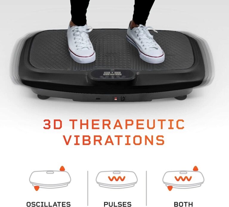 LifePro Turbo 3D Vibration Plate Exercise Machine - Dual Motor Oscillation, Pulsation + 3D Motion Vibration Platform | Full Whole Body Vibration Machine for Home Fitness & Weight Loss. (Black) - Image 6