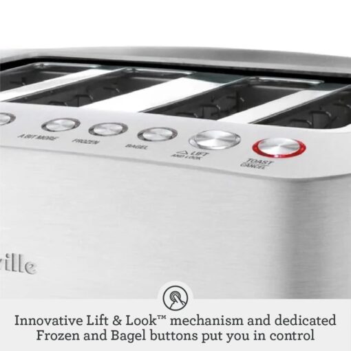Breville Die-Cast Smart Toaster, 4-Slice, Brushed Stainless Steel - Image 3