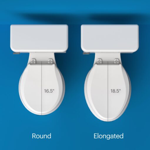 Brondell SE400-EW Swash SE400 Electric Bidet Toilet Seat With Heated Seat, Oscillating Stainless Steel Nozzle, Warm Air Dryer, Night Light, Gentle Close Lid, White Side Arm Control, Elongated - Image 5