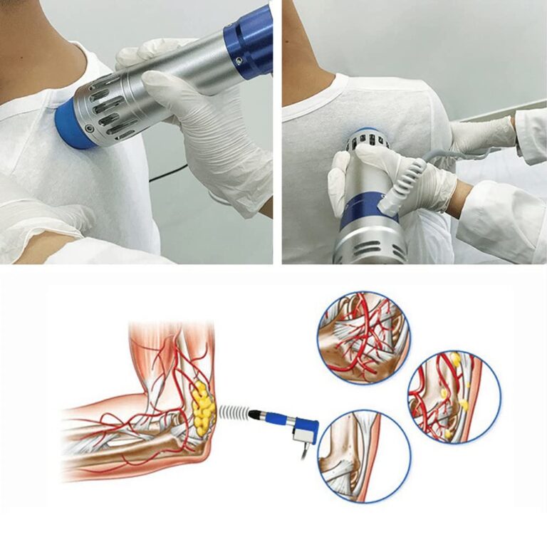 Shockwave Therapy Machine, Effective Electromagnetic Extracorporeal E-D Shock Wave Therapy Machine Pain Relief Body Massager Muscle Relax Massage Gun with 7 Massage Heads - Image 4