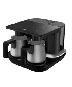 Beko Automatic Turkish Coffee Maker | 6-Cup Turkish Greek Coffee Machine with Anti-Spill Sensor, Fast Brewing, UL Certified, Matte Black, 120V, Induction, Water tank, sensor cook technology