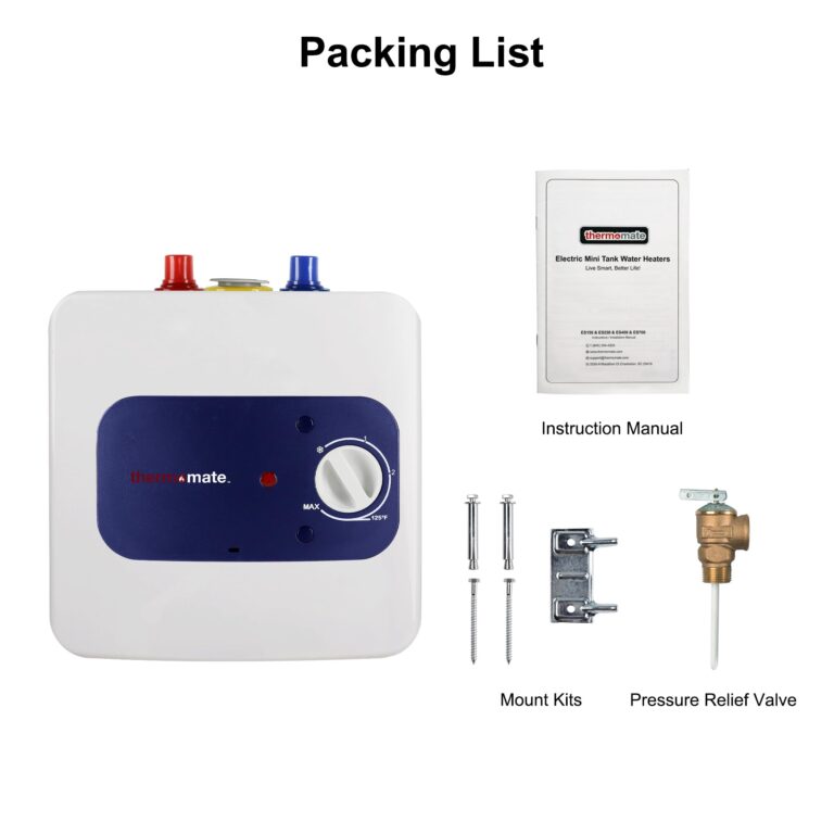 thermomate Mini Tank Water Heater Electric, 1.32 Gallons Small Under Sink Water Heater for Point of Use Instant Hot Water 110V 120V, Wall or Floor Mounted, UL Listed ES150 - Image 2