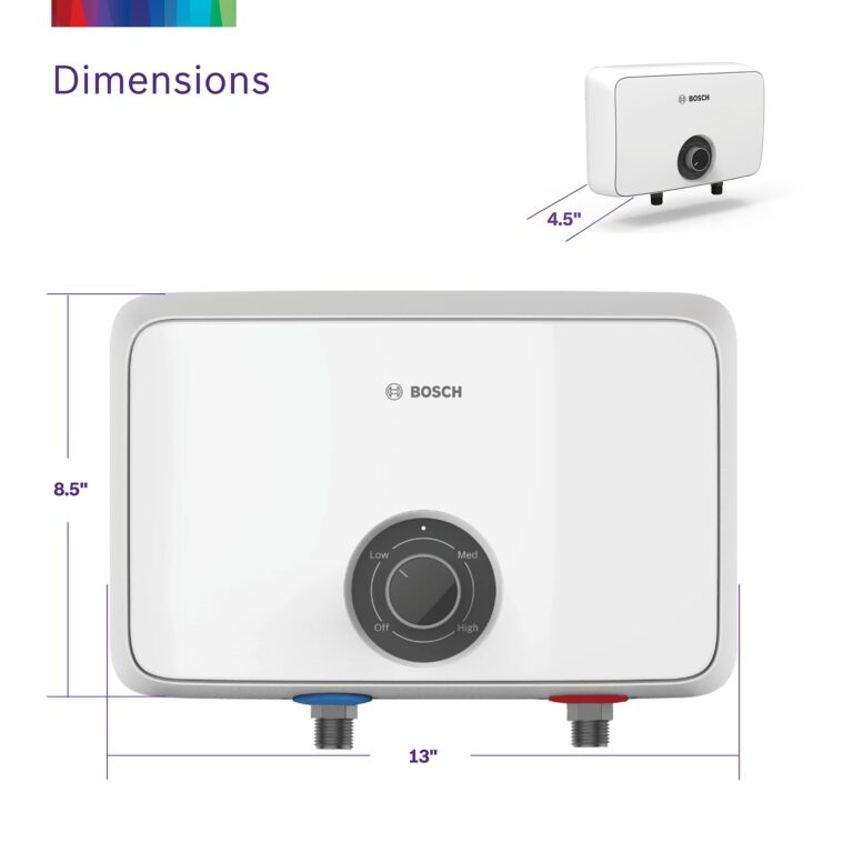 Bosch Thermotechnology Tronic 4000 Electric Tankless Water Heater, 8.5 kW, White - Image 2