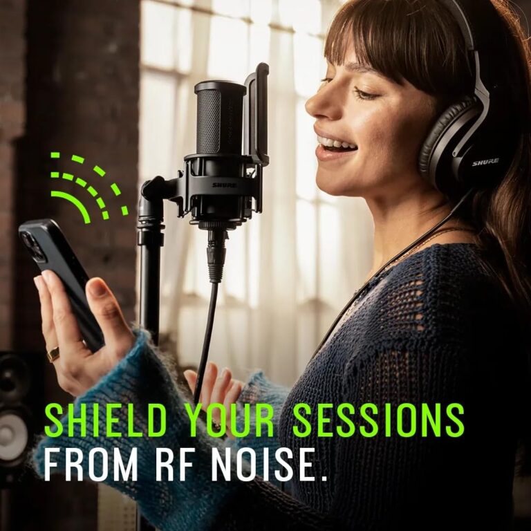 Shure SM4 Studio Recording Microphone Kit, XLR Home Studio Condenser Mic with Mix-Ready Audio - All-Metal Construction, Includes Detachable Magnetic Pop Filter & Shock Mount (SM4-K-KIT) - Image 8
