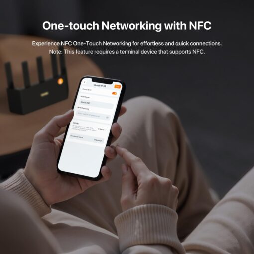 Tenda BE5100 Wi-Fi 7 Router – Dual Band Gigabit for Wireless Internet, 1x2.5G + 3x1G Ports, VPN, MLO, NFC, Easy Setup, Parental Control, Access Point Mode, Vertical WiFi (RE6L Pro) - Image 2